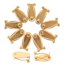 50 Pcs Clip-on Earring Findings Pad Base Earrings Making Kit Blank
