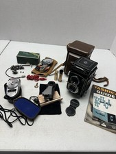 Vtg Yashica C TLR 6x6 80mm Twin Lenses Copal-MX Extras  Manual