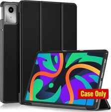 Folding Folio Ultra-Thin Stand Case for Lenovo Tab M11/K11 LTE 11" 2024 Black