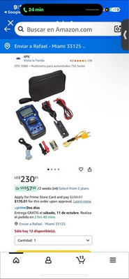 #ad Otc 3980 Digital Multimeter 1 000 V Max Dc 0 V Max Ac Trms 4 000 $160.00