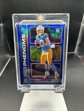 Justin Herbert 2020 Panini Donruss Optic Rookie Phenoms Relic RP-3 Blue Hyper