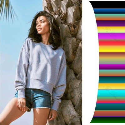 Next Level Apparel Women Heavyweight Sweatshirt | Damen Schw. Qualität Bauchfrei
