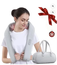 NAIPO OCUDDLE C1 SHOULDER MASSAGER WITH ADJUSTABLE HEAT AND STRAPS Used 