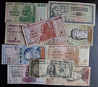 World Foreign currency 10 *small and Large Bank Notes* lot P350 — photo 1