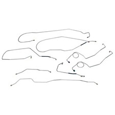 1967-70 Ford Truck F100 2wd Brake Line Set Shortbed Manual Drum Oe Steel