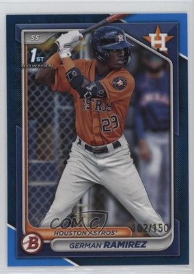 2024 Bowman Prospects Blue Border 102/150 German Ramirez #BP-93 16ev