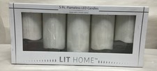 Lit Home 5 pc Flameless LED Candles w/ Remote Control- Free Shipping