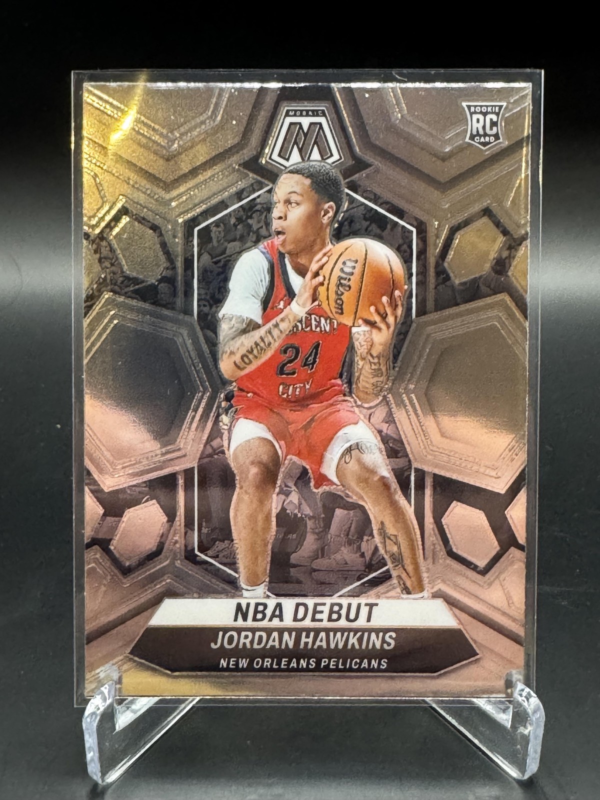 2023-24 Panini Mosaic Jordan Hawkins Silver #253 - New Orleans Pelicans