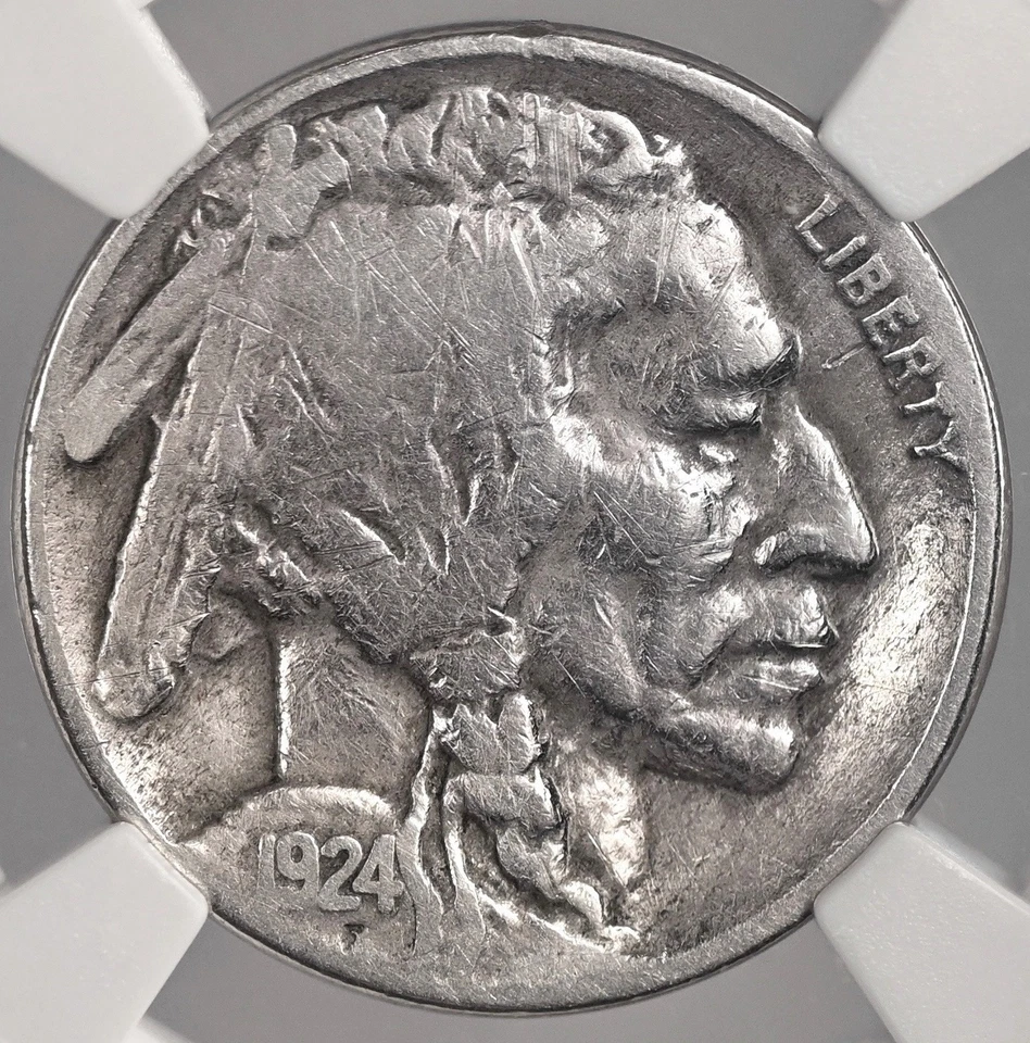 1924-S  5C BUFFALO NICKEL SAN FRANCISCO  NGC VG DETAILS "CLEANED"  #8404748-004 - Image 2 of 4