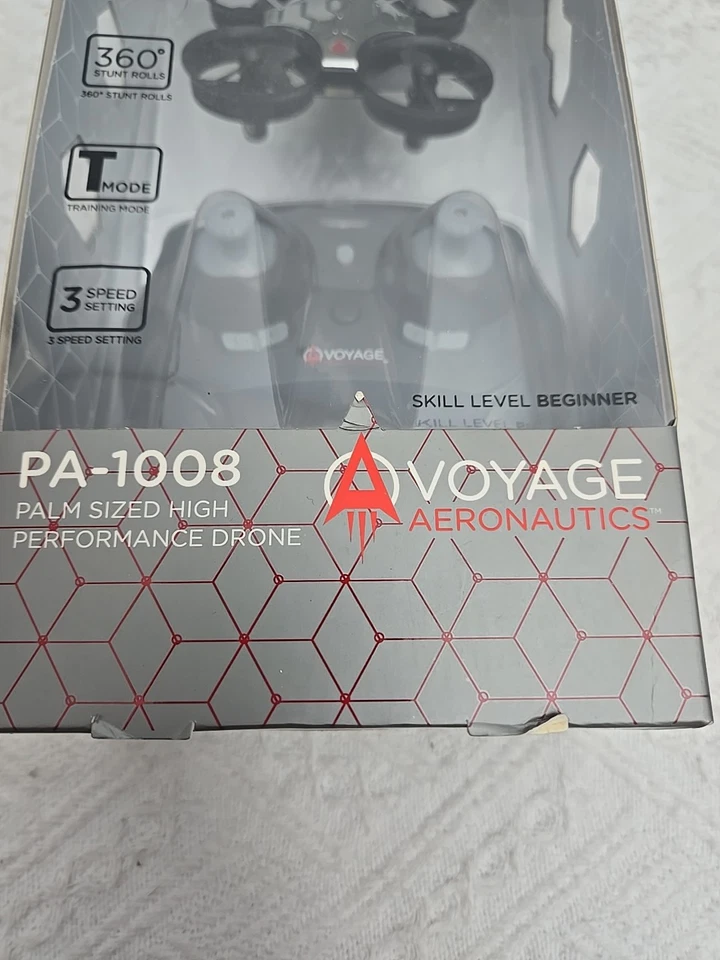 Voyage Aeronautics PA1008 Palm Size High Performance Drone Indoor Outdoor Silver - Image 2 of 3