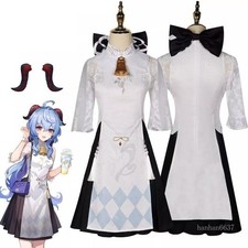 Games Genshin Impact Ganyu Cosplay Costume Halloween Prop Role Play Outfit Women