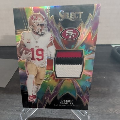 2023 Select Football Deebo Samuel Sparks Patch Tie-Dye 19/25 jersey match 