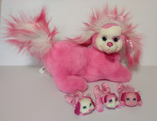Puppy Surprise Dog Plush Stuffed Toy Pink Sparkle w/ 3 Puppy Pups Babies 2017
