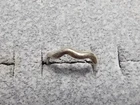 GRANDMA GRABE'S BEAUTIFUL VINTAGE 925 STERLING SILVER OPEN BACK 1G RING SIZE 3