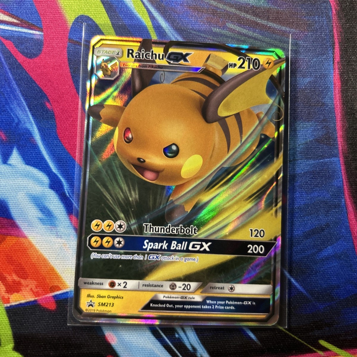 🔥Pokemon TCG Raichu GX Full Art SM213 Black Star Promo NM | eBay
