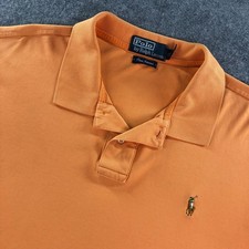 Polo Ralph Lauren Mens Shirt XL Cotton Short Sleeve Button Up Long