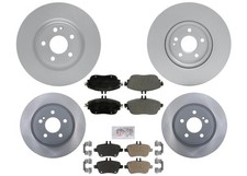 Disc Pads + Front & Rear Disc Brake Rotors Fits Infiniti QX30 2017-2019