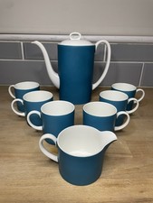 Wedgwood Tea Set With Teapot Cups Milk Jug By Susie Cooper Design Kingfisher 