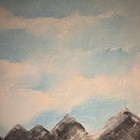 AY Mountain Forest Sky Landscape Painting on Canvas, Original, Signed, Unframed — photo 4