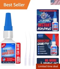 Ultra-Thin CA Glue 20g - 3-5 Sec Fast Bonding for Woodworking & Model Making