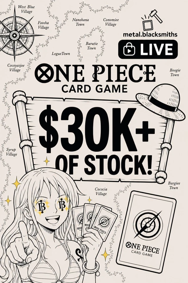 ⚡ MASSIVE ONE PIECE INVENTORY 📦 🎁 30K+ Stock 🎡Wheel Spin on $30+ Order