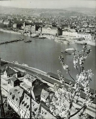 #ad #ad 1945 Press Photo Aerial view of Koblenz Germany lry30304 $24.99