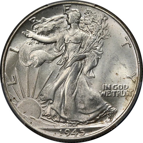 1945-P Walking Liberty Half PCGS MS65 Nice Eye Appeal Nice Strike