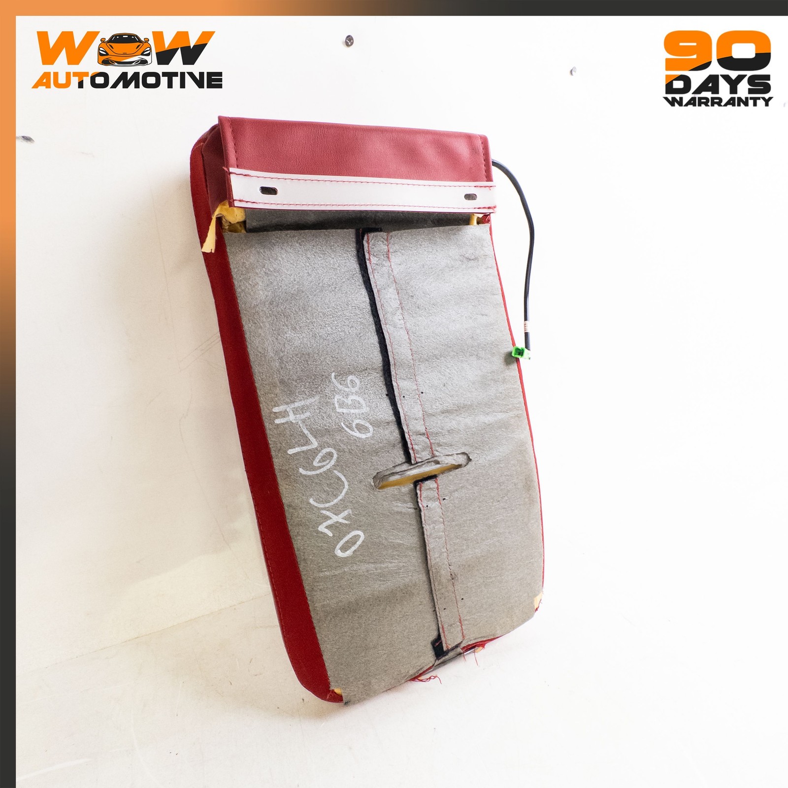 05-10 CHEVROLET CORVETTE C6 FRONT LEFT TOP UPPER SEAT CUSHION LEATHER RED OEM