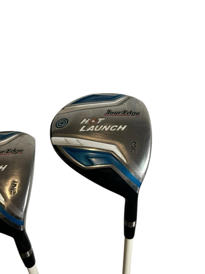 Juego de madera de calle Tour Edge Hot Launch 3 y 5 mano derecha grafito senior flexible JUSTO Foto 2 de 4