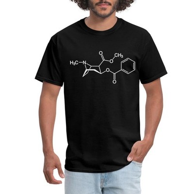 Cocaine Molecule Chemistry Funny Science Men's T-Shirt
