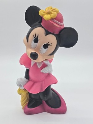 Disney Vintage Minnie Mouse Piggy Bank Illco Toys 11 1/2''