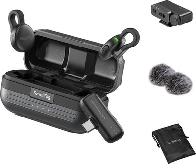 SmallRig S70 Funk Mikrofon 2TX 2RX Ladecase Kamera USB-C