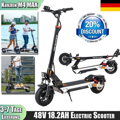 Kukirin M4 MAX 500W Elektroroller 18,2Ah OffRoad Klappbarer E-Scooter 20KM/H 10''