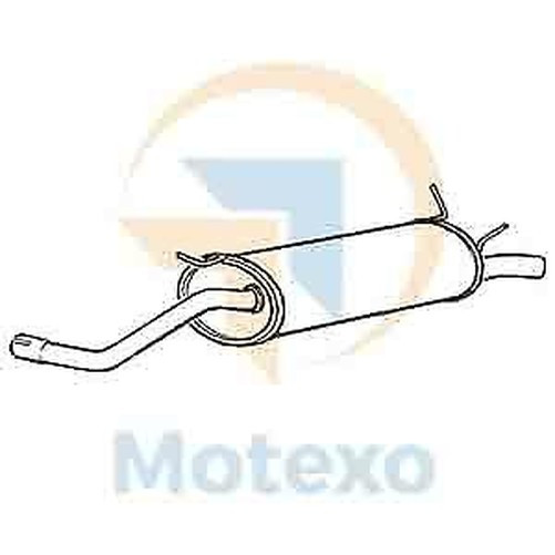 Klarius RN643G Auspuff Heckbox FüR Megane I 1.6 2.0 96-01-image