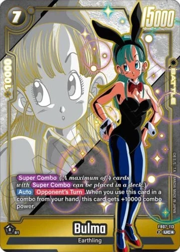 1x Bulma - FB07-113 (Alternate Art) - Holofoil NM Eng Dbz Fs - Wish For Shenron