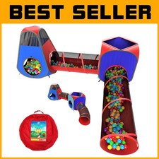 4pc Pop Up Play Tent and Tunnel Bundle for Kids