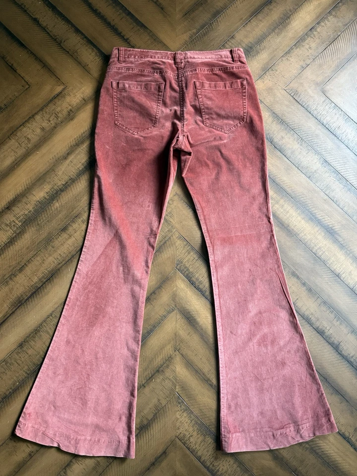 Pantalones Theory para mujer 4 Shimra rosa acampanado Foto 2 de 4