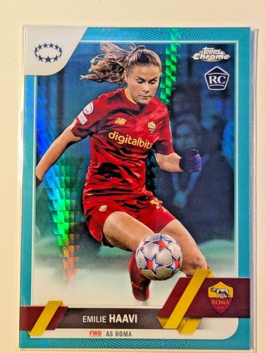Topps Chrome UEFA Women's Champions League 2022-23 -Aqua Prism- Pick your card! - Picture 44 of 45
