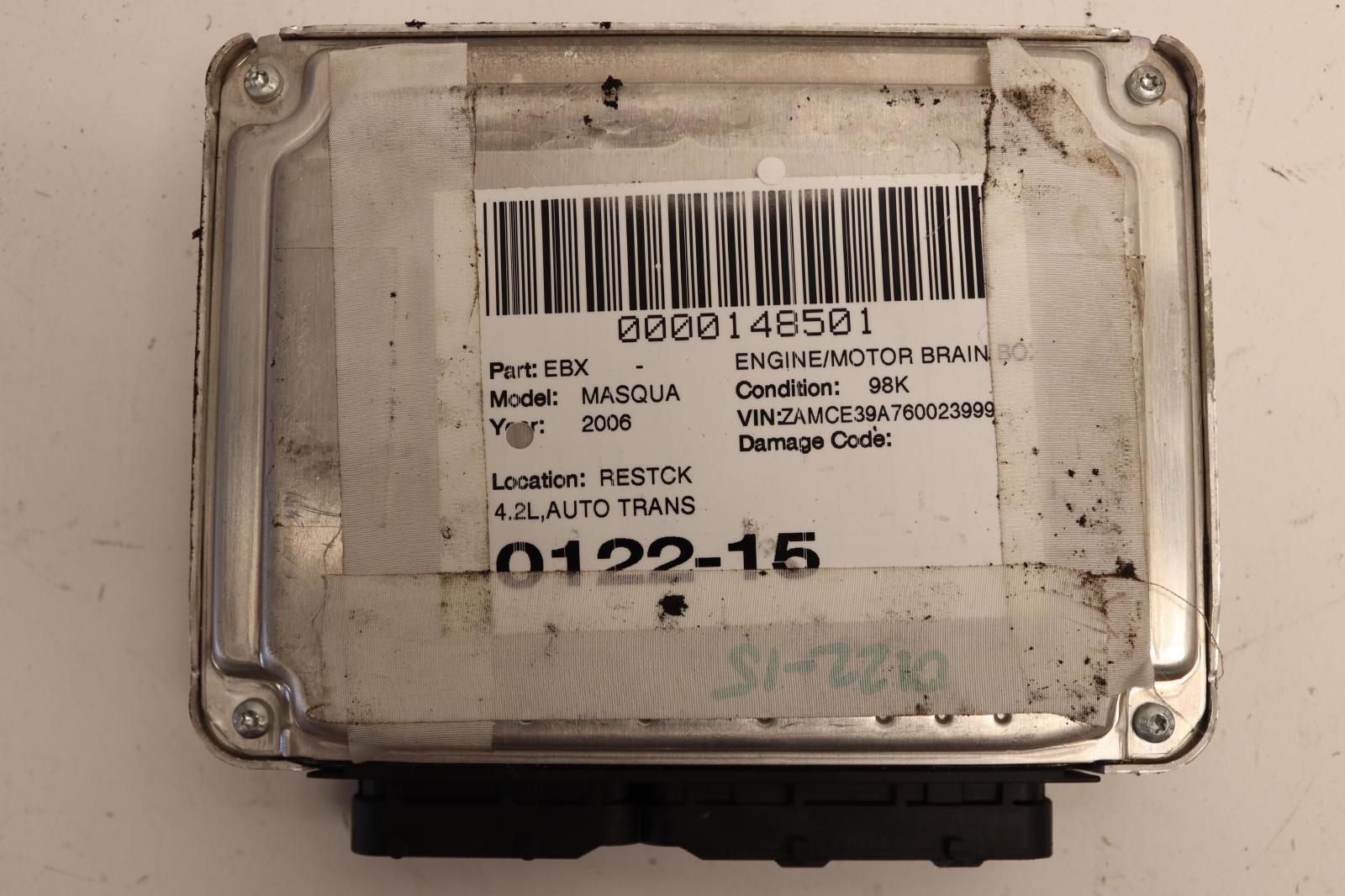 2006 MASERATI QUATTROPORTE 4.2L M139 ECM ENGINE COMPUTER MODULE BRAIN OEM