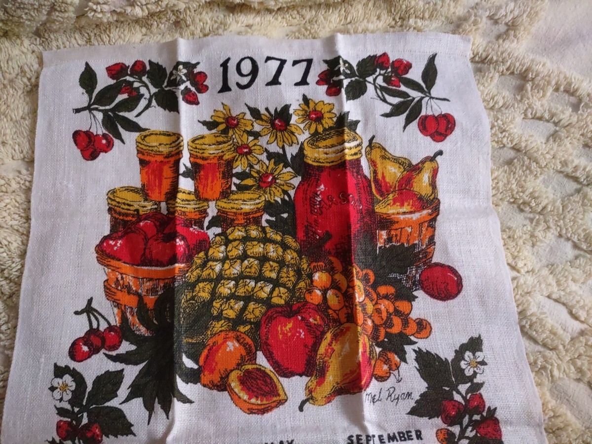 Vintage 1977 Cloth Calendar | eBay