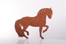 Pferd Edelrost Garten Deko Metall