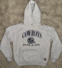 Vintage Nutmeg Mills NFL Cowboys Hoodie Medium USA Made Rare Dallas Texas