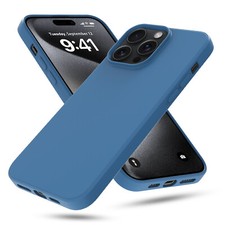 For iPhone 15 Pro Max,15 Pro,15 Plus Liquid Silicone Case Shockproof Slim Cover