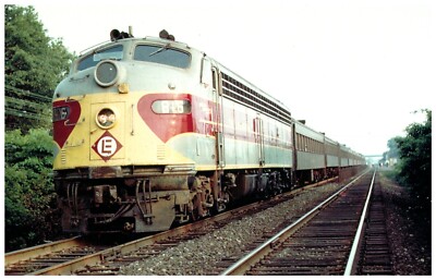 Railroad Train #816 Erie Lackawanna E8 Hauling Stillwell-Era Coaches