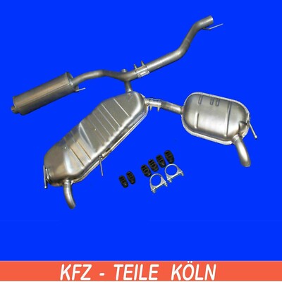 Opel Vectra C Kombi - 2.0 2.2 3.0 3.2 - MITTEL + ENDSCHALLDÄMPFER Auspuffanlage