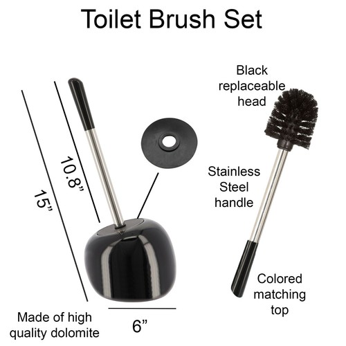 PISE Freestanding Toilet Brush and Holder Set - Picture 12 of 41