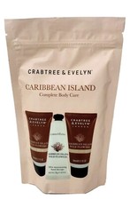 CRABTREE EVELYN CARIBBEAN ISLAND BODY CARE SET WASH, LOTION, HAND THERAPY USA