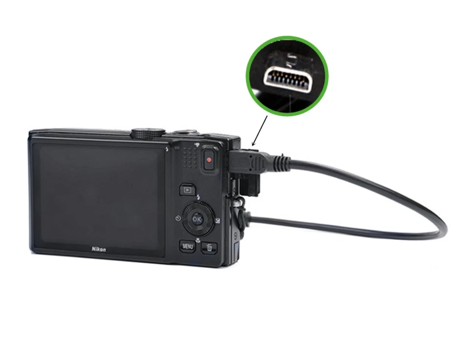 USB 8-Pin Mini-B to Mini-USB Data Sync Charge Cable 0.3m Male to Female - Image 4 of 4