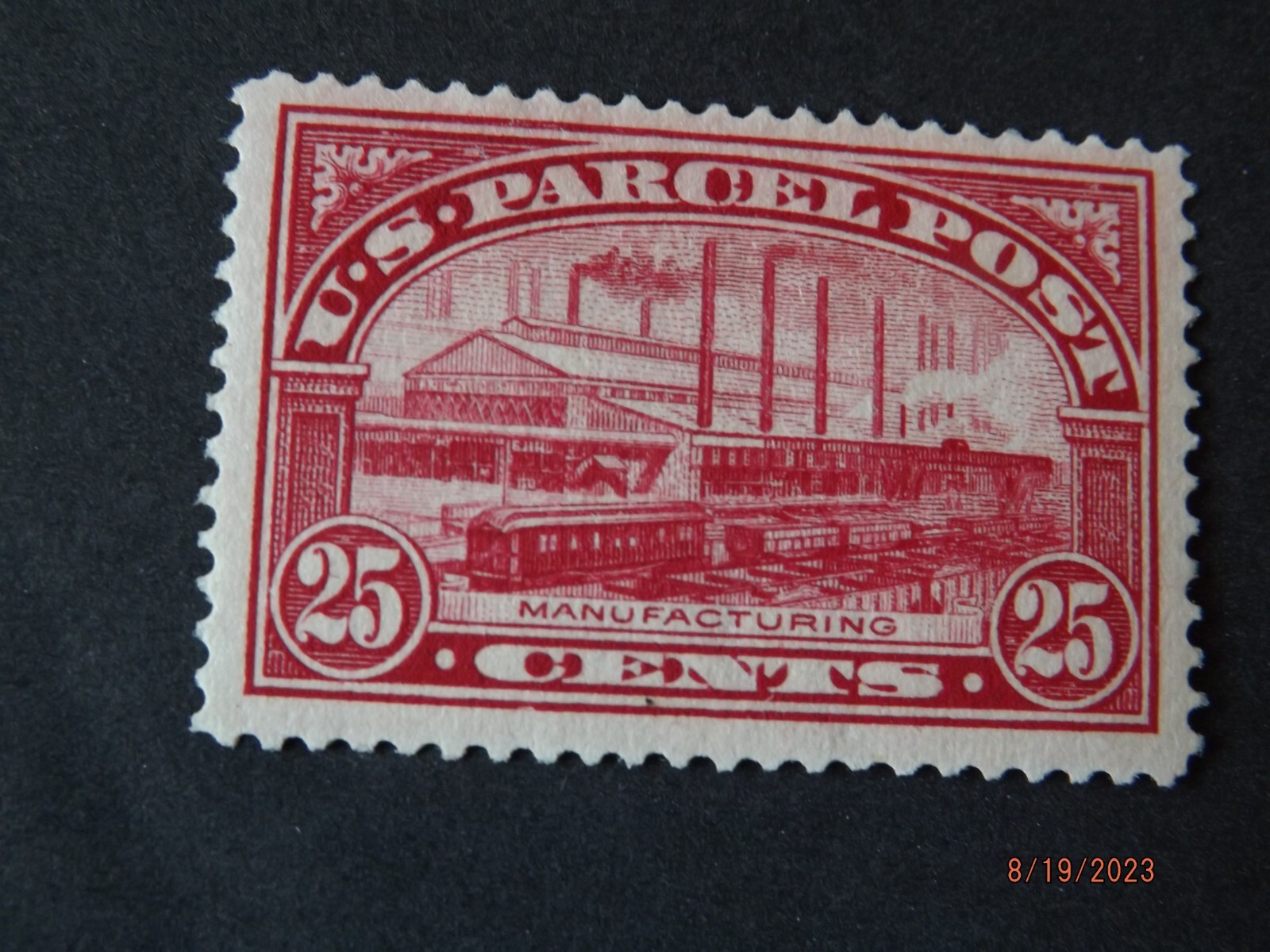 Mint US Stamps Scott Q9 25c Parcel Post Issue FVF+ OG NH eBay