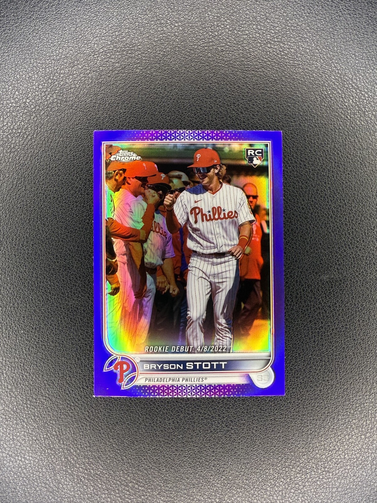 2022 Topps Chrome Update - Rookie Debut Purple Refractor #USC128 Bryson Stott